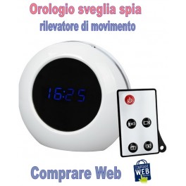 MICROSPIA AUDIO VIDEO TELECAMERA NASCOSTA OROLOGIO SVEGLIA DVR CIMICE AMBIENTALE MICROSPIA AUDIO VIDEO TELECAMERA NASCOSTA OROLOGIO SVEGLIA DVR CIMICE AMBIENTALE