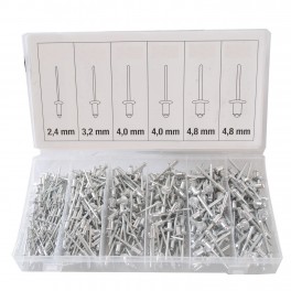 KIT 320 RIVETTI DIAMETRO E DIMENSIONI ASSORTITE BOX SCATOLA FAI DA TE KIT 320 RIVETTI DIAMETRO E DIMENSIONI ASSORTITE BOX SCATOLA FAI DA TE