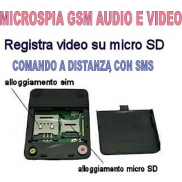 MICROSPIA GSM X009 SPIA AUDIO E VIDEO INTERCETTAZIONE AMBIENTALE CI