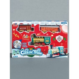 TRENINO DI NATALE ELETTRICO CLASSIC TRAIN 190 cm GIOCATTOLO PER BAMBINI (PICCOLO) TRENINO DI NATALE ELETTRICO CLASSIC TRAIN 190 cm GIOCATTOLO PER BAMBINI (PICCOLO)