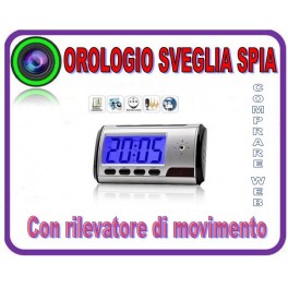 SVEGLIA OROLOGIO SPIA MICROSPIA, CIMICE SPY CAM CON RILEVATORE DI MOVIMENTO SVEGLIA OROLOGIO SPIA MICROSPIA, CIMICE SPY CAM CON RILEVATORE DI MOVIMENTO