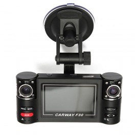 TELECAMERA PER AUTO F30 CON 2 TELECAMERE A 360° CARWAY NIGH VISION VIDEOCAMERA CON MONITOR 2.7 POLLICI HD