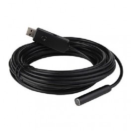ENDOSCOPIO USB 640x480 TELECAMERA ISPEZIONE FLESSIBILE 4 LED 10 METRI IMPERMEABILE SONDA