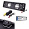 PORTATARGA CON TELECAMERA DVR RETROMARCIA  170° VISIONE NOTTURNA VIDEOCAMERA POSTERIORE