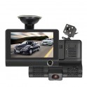 TELECAMERA PER AUTO DASH CAM FULL HD 1080 P CARDVR WDR 3 LENTI VISIONE NOTTURNA G SENSOR VIDEOCAMERA 