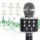 MICROFONO KARAOKE NERO SPEAKER WIRELESS BLUETOOTH USB TF SMARTPHONE TABLET PC