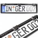 PORTATARGA CON TELECAMERA POSTERIORE 8 LED E SENSORI DI PARCHEGGIO 170° AUTO VIDEOCAMERA DVR