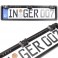 PORTATARGA CON TELECAMERA POSTERIORE 8 LED E SENSORI DI PARCHEGGIO 170° AUTO VIDEOCAMERA DVR