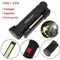 MINI TORCIA RICARICABILE A LED ROTANTE MAGNETICA LAMPADA LAVORO
