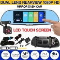 SPECCHIETTO DVR MONITOR 7 POLLICI TOUCH SCREEN CON TELECAMERA POSTERIORE PER AUTO TELECAMERA FULL HD
