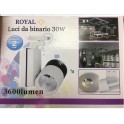 FARO LUCE LED DA BINARIO 30W LUCE BIANCA 3600 LUMEN LAMPADA ORIENTABILE