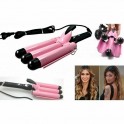 PIASTRA PER CAPELLI F11 80W ARRICCIACAPELLI EFFETTO ONDE CON 3 TUBI