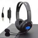 CUFFIE UNIVERSALI CON MICROFONO PER CONSOLE PS4 XBOX HEADSET REGOLAZIONE MIC