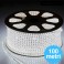 STRISCIA LED LUMINOSA 100 MT LUCE BIANCO FREDDA 5050 220V
