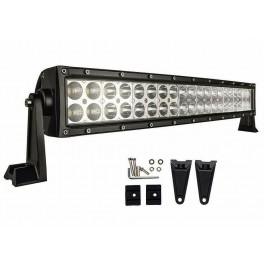 Barra luminosa a LED 180W - 70cm - 60 led doppia striscia con staffa di montaggio per fuoristrada pick-up UTV SUV
