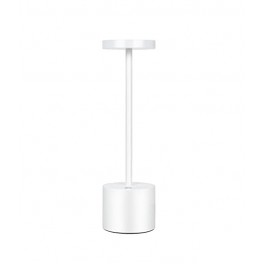 Lampada da Tavolo Touch, Ricaricabile, Senza fili, dimmerabile, Colore Bianco, con 3 intensità di luce Lampada da Tavolo Touch, Ricaricabile, Senza fili, dimmerabile, Colore Bianco, con 3 intensità di luce