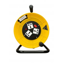 Avvolgicavo Elettrico 22 Metri con 3 Prese di Corrente, 750W, 220-230V