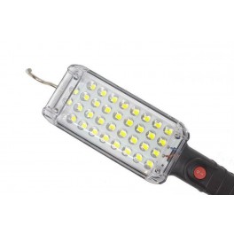 Lampada da Lavoro 34 LED Ricaricabile Portatile con Calamita e Gancio - CW381