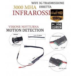 Spy Camera Spia WIFI HD NIGHT VISION MOTION DETECTION TELECAMERA MICRO NASCOSTA MICROCAMERA